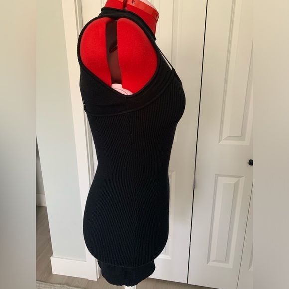 ALC black knitted mini dress size XS - Picture 5 of 7
